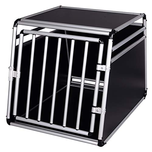 EUGAD Transportín de Aluminio para Perros Gatos...